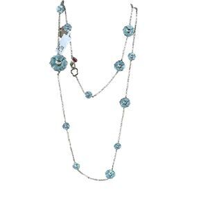 This is an enamel station necklace designed by Lauren G Adams.